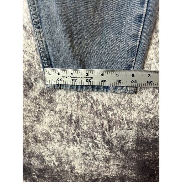 Vintage Union Bay Jeans Womens 11 Blue Denim High Rise Mom 80s Retro Tapered - Picture 7 of 14